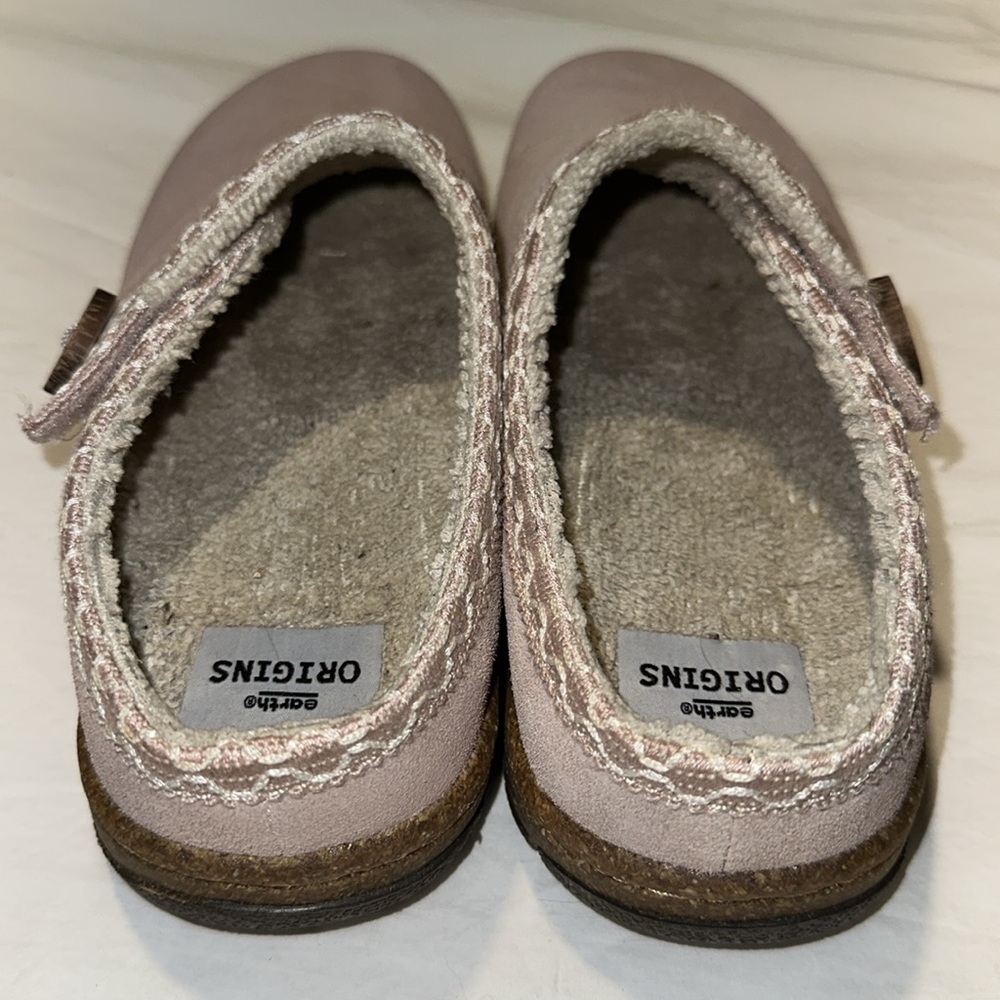 Earth Origins Womens Ezra Slip On Pink Suede Clogs 7.5 EUC - Picture 4 of 16